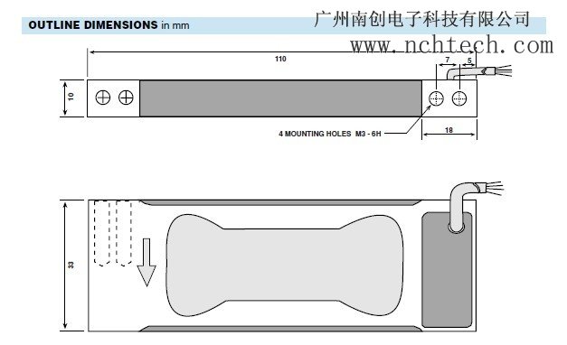 特迪亚1004-0.6KG称重传感器主要特性：
